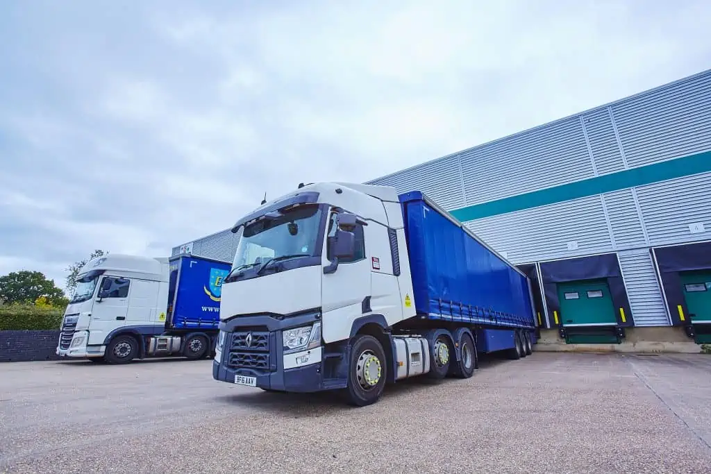 Lorry at warehouse