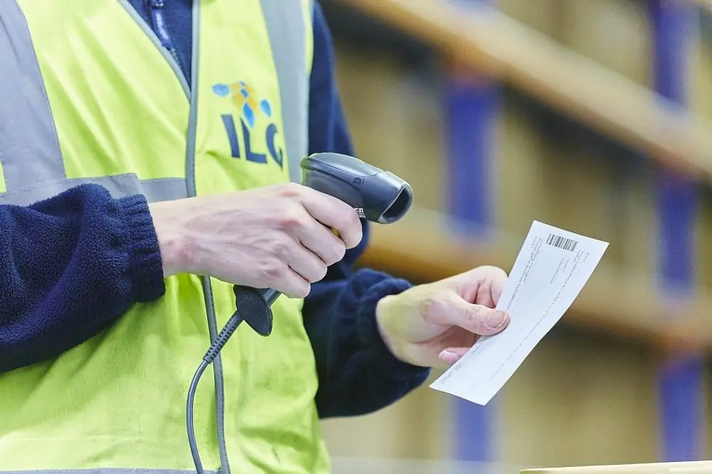 Scanning return barcode