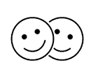 Smiling faces icon