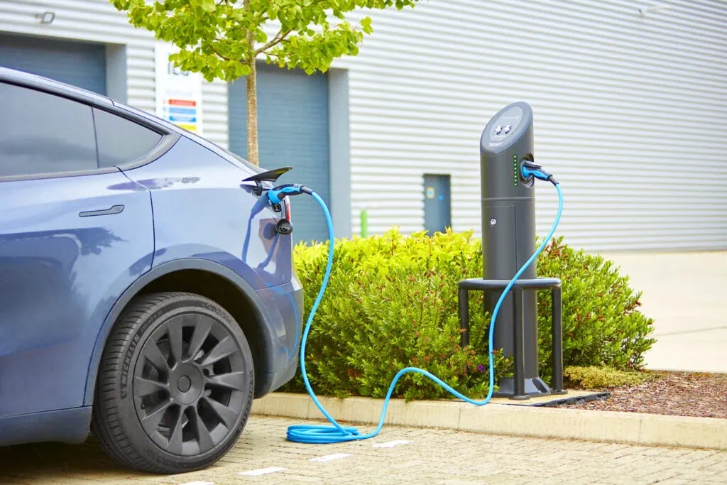 Electric charged Tesla at ILG