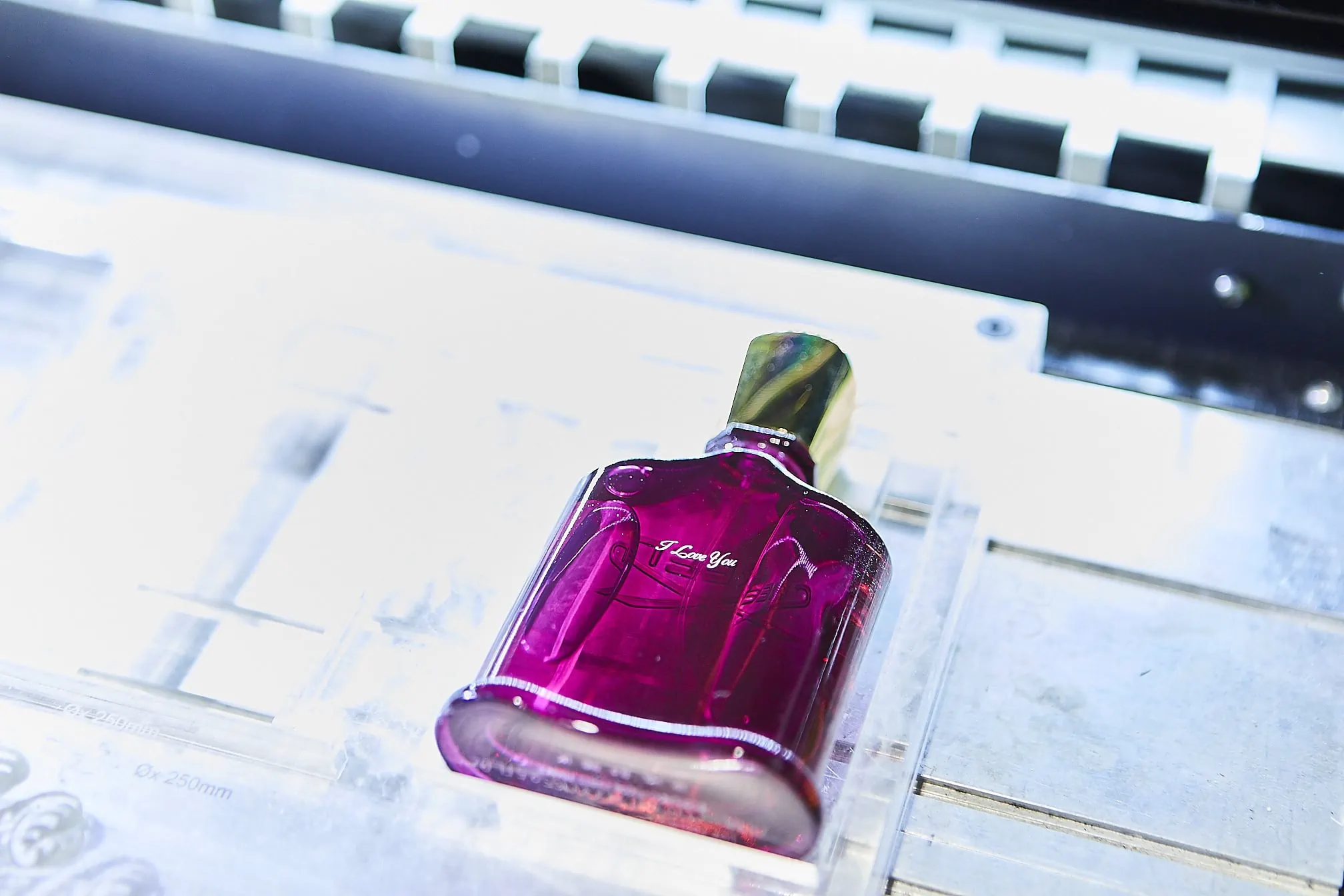 Creed fragrance being personalised