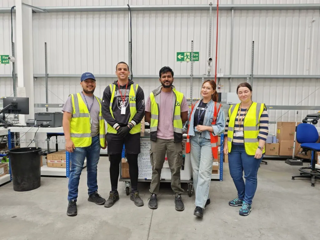 ILG staff in warehouse