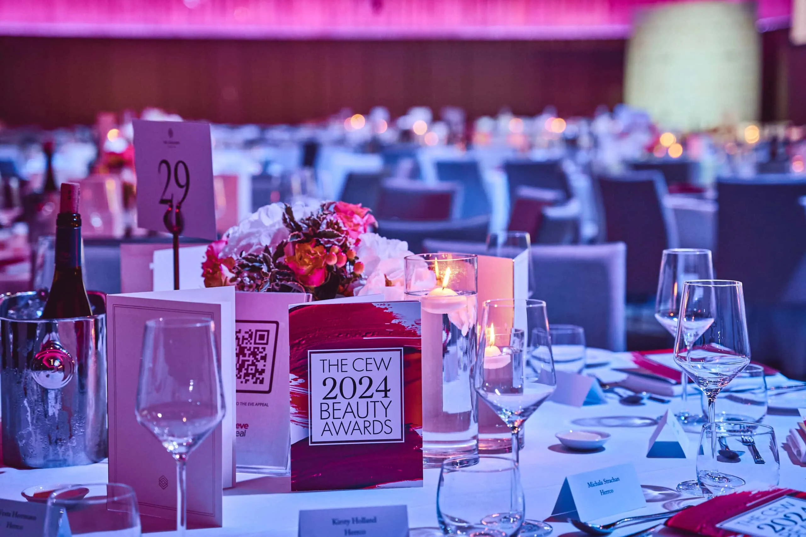 CEW Awards 2024 tables