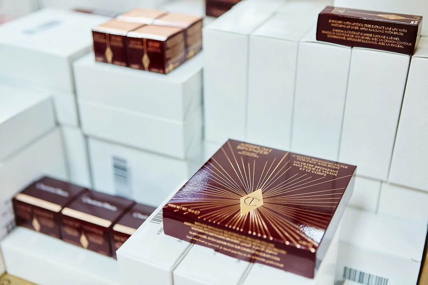 Charlotte Tilbury products on shelf