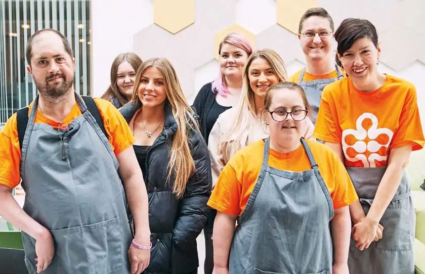 Group of people smiling