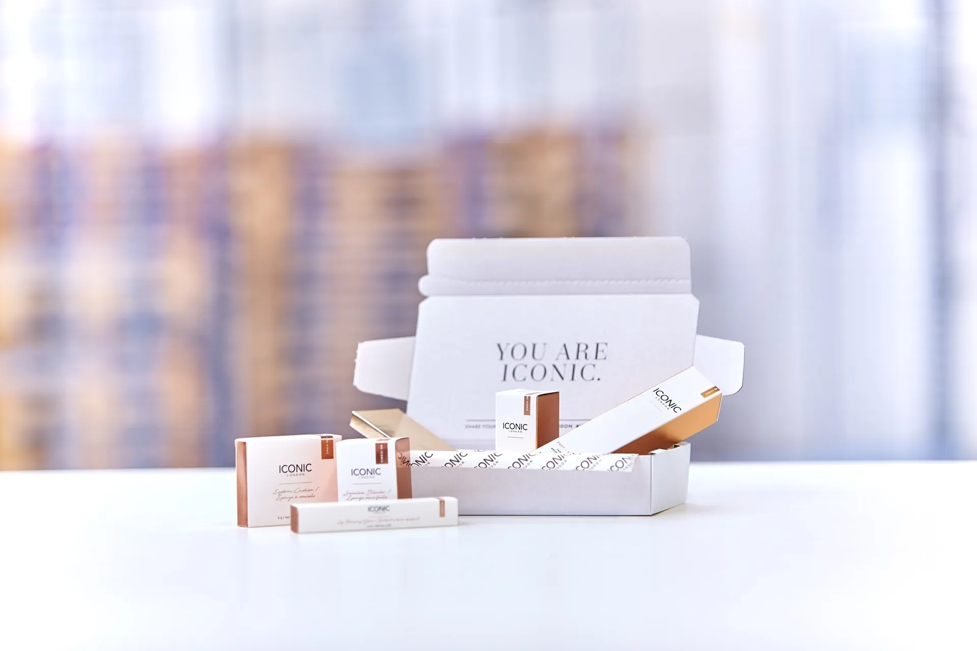 Beauty product packed in a box
