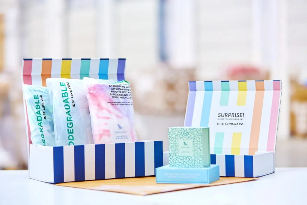 Dock & Bay products in a gift box