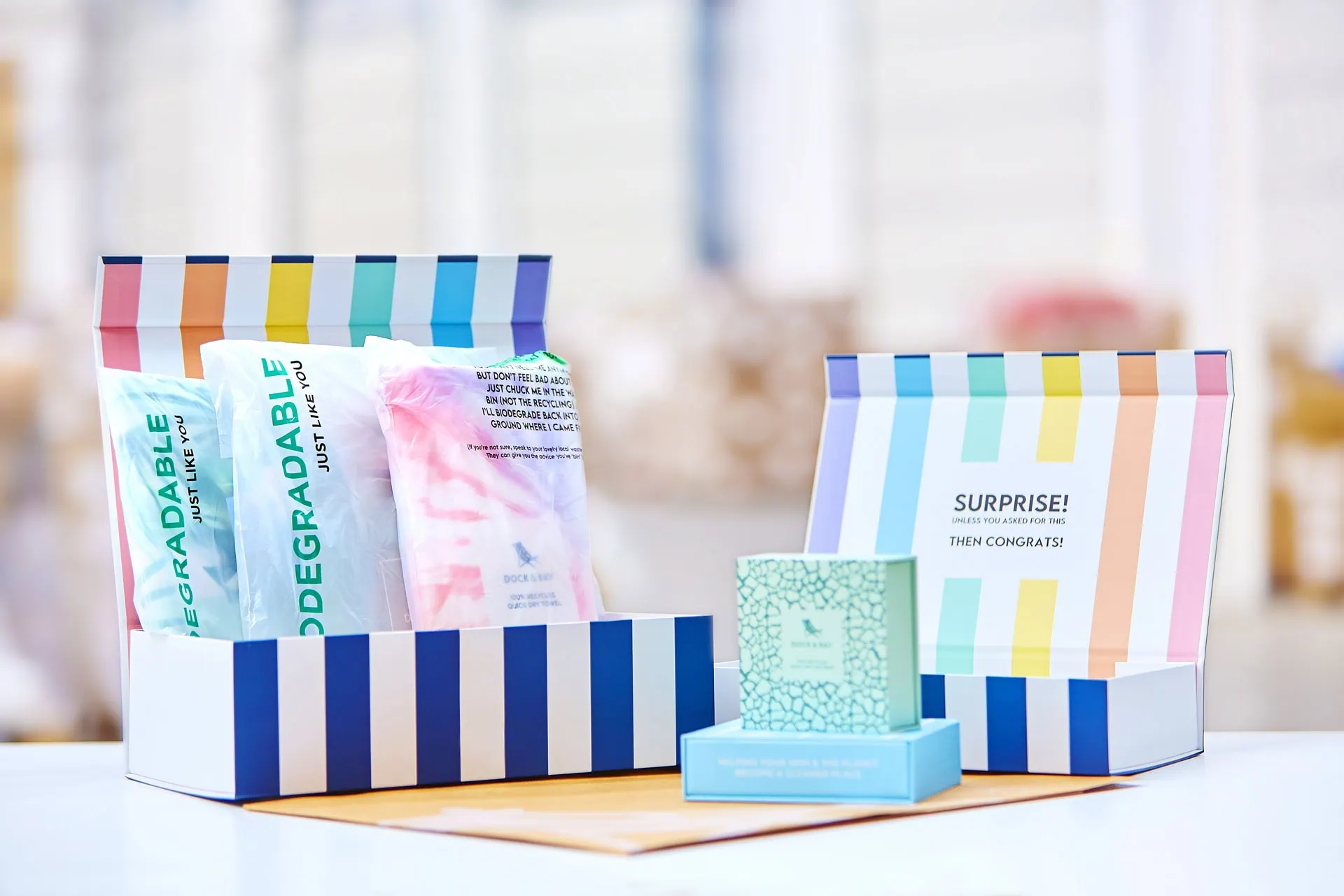 Dock & Bay products in a gift box